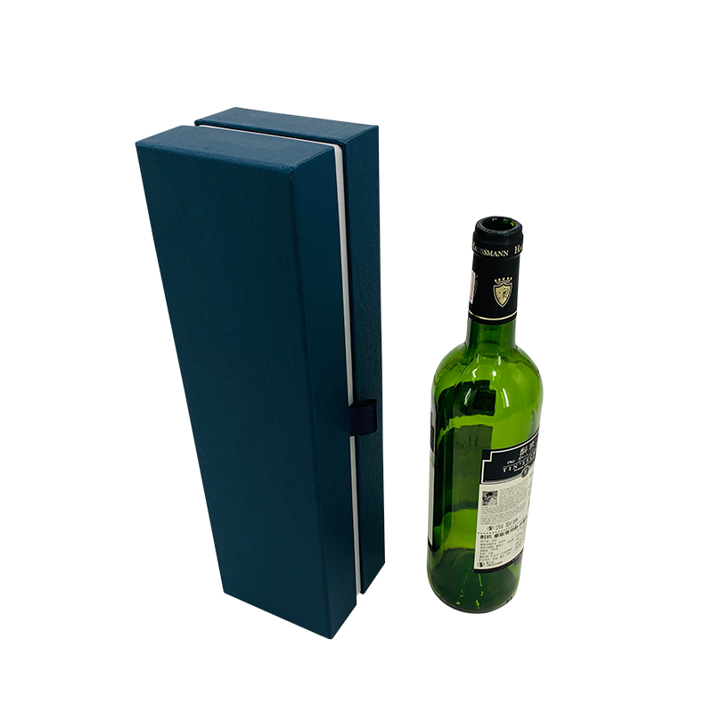 ダークブルーワインギフトボックスシャンパンギフトボックス豪華でエレガント