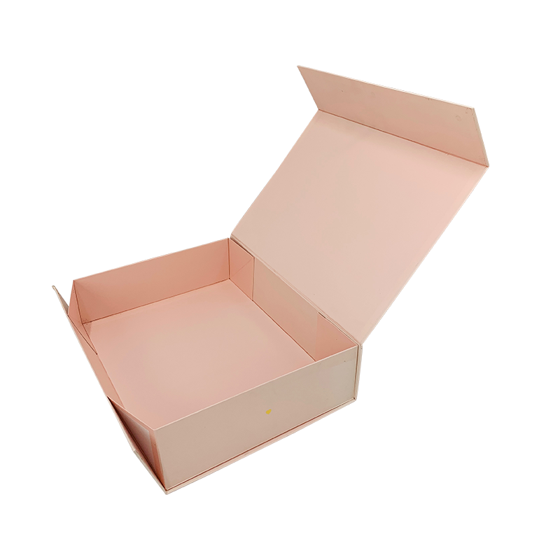 1011YSSギフト用の紙の梱包箱ピンクの折りたたみ式ギフトボックス