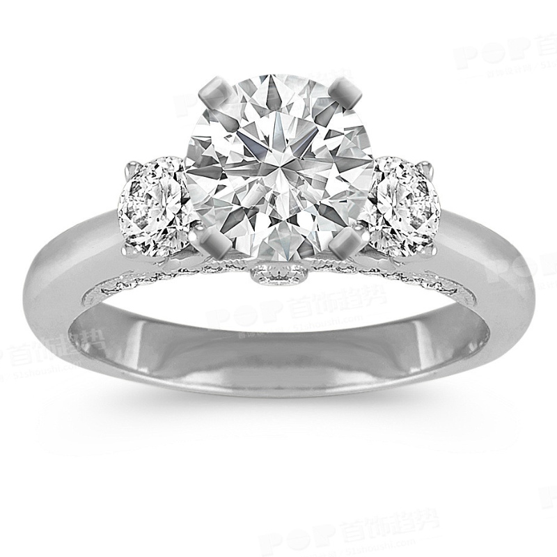 レディースシンプルな雰囲気の爪セット925シルバーリング中国ルイファンバオジュエリーファクトリー