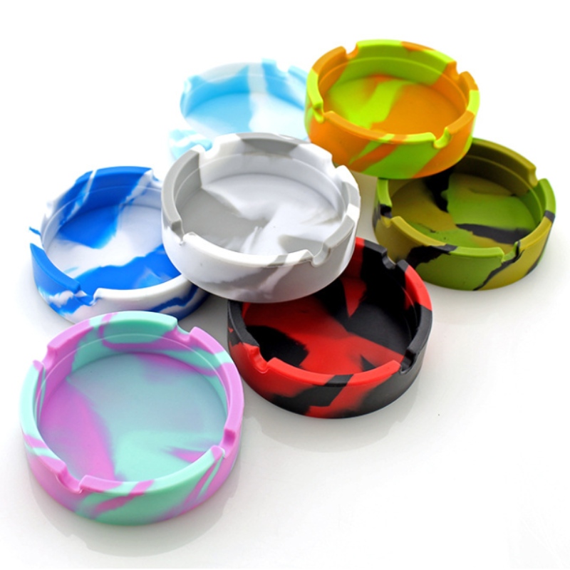 ラウンド迷彩灰皿