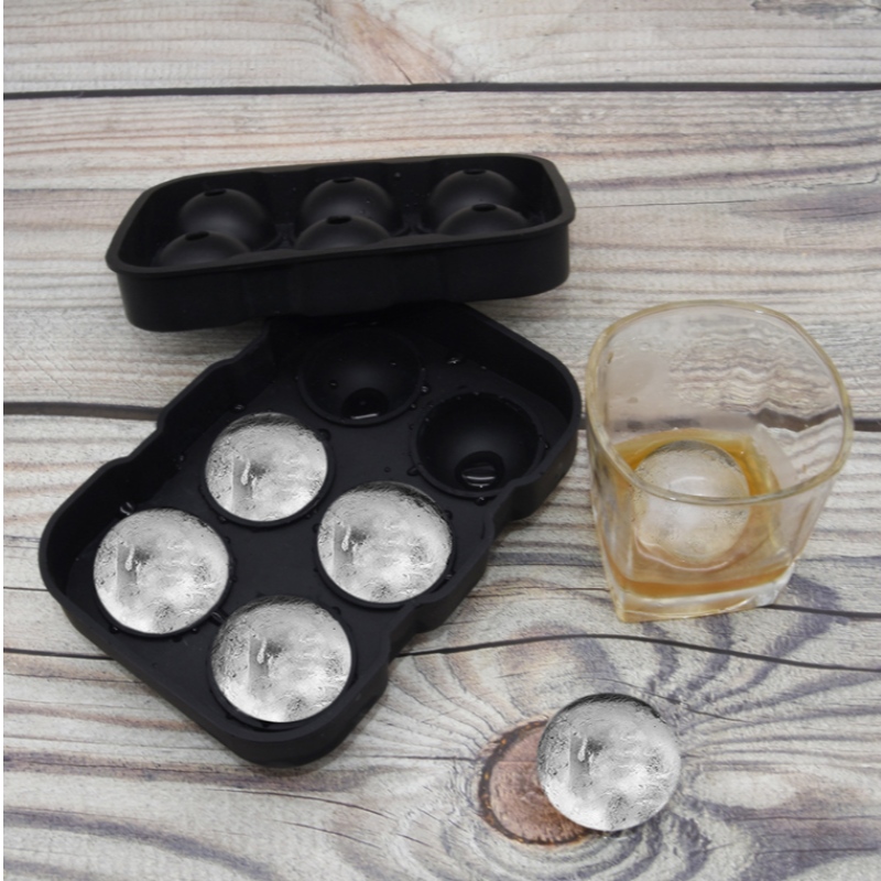 10色スポットウイスキー用の特別な氷モデル6穴アイスホッケー型丸型防水製氷機