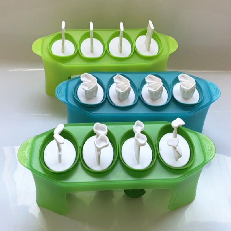 新しい頭蓋骨アイスクリームモデルワイルドマンゾンビモデルシリコーンアイスキャンディーブラケット付きDIYハンドヘルドアイスクリーム型