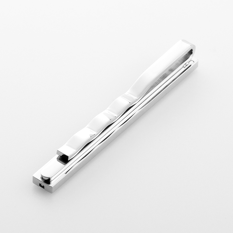 卸売メンズステンレス鋼ツートーンネクタイピン