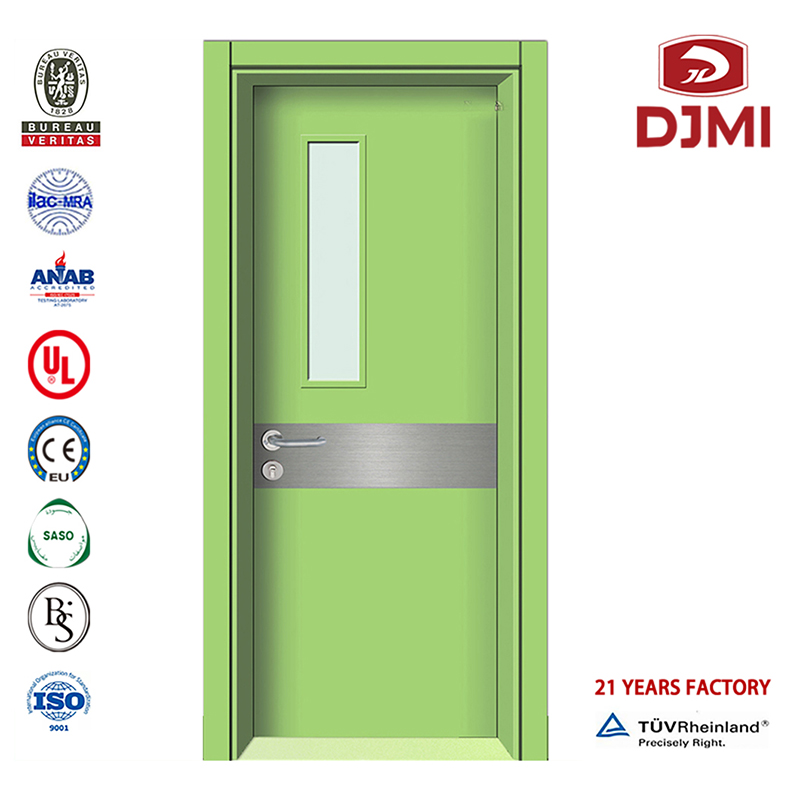 新しい設定メイン木彫りデザイン子供病院防火扉中国工場ファンシーウッドデザイン衛生ドア木製ドア高品質プレハングインテリア設置マニュアル病院ドア木製ドア
