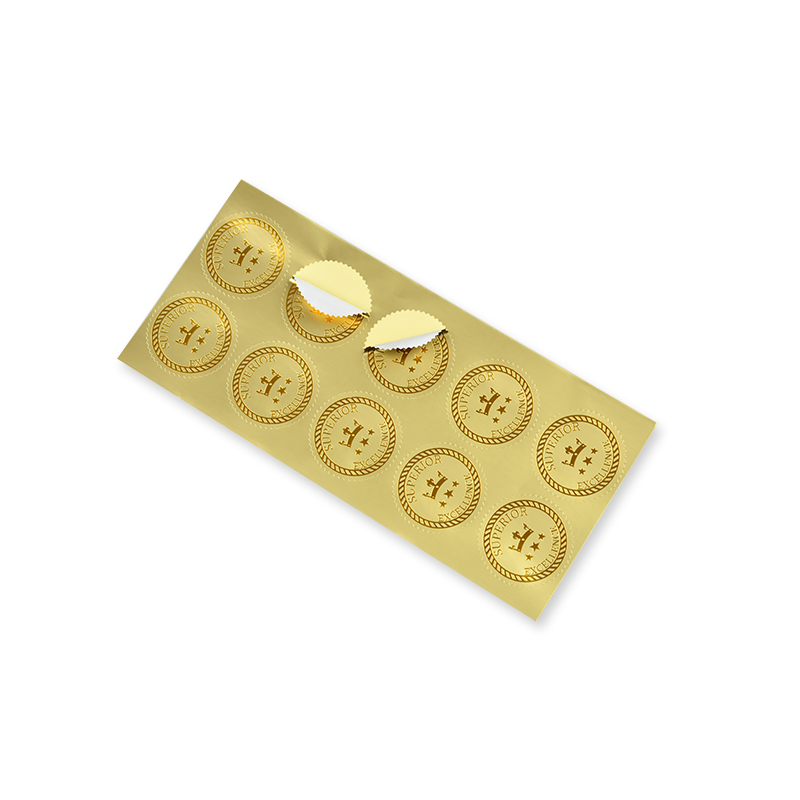 ゴールドホイルステッカー