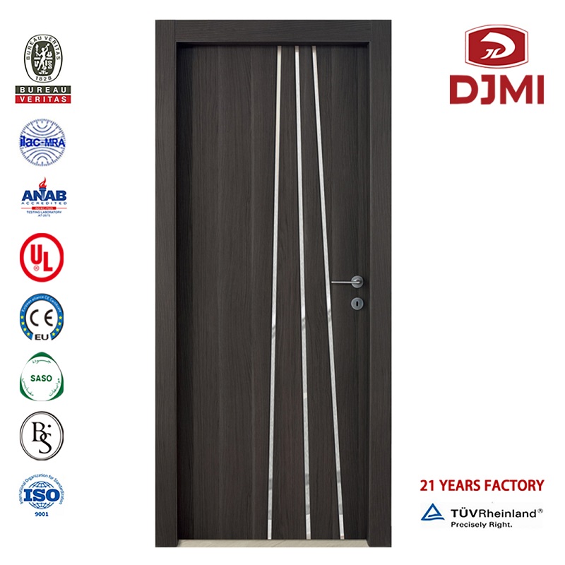 上海の安いプレハングドアプルーフビジョンパネル付き外部防火扉カスタマイズされたHplラミネートドア高層ビル火災無垢材パネルドア新しい設定中国火災サプライヤー単一木彫りドア