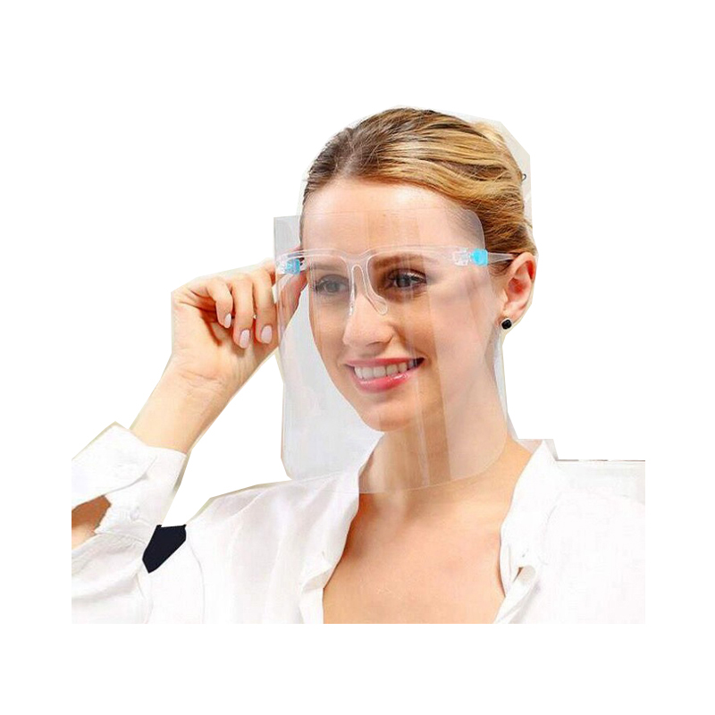 トップ販売顔バイザーファッションアイウェア顔シールドスポーツガラスフレーム透明な安全顔