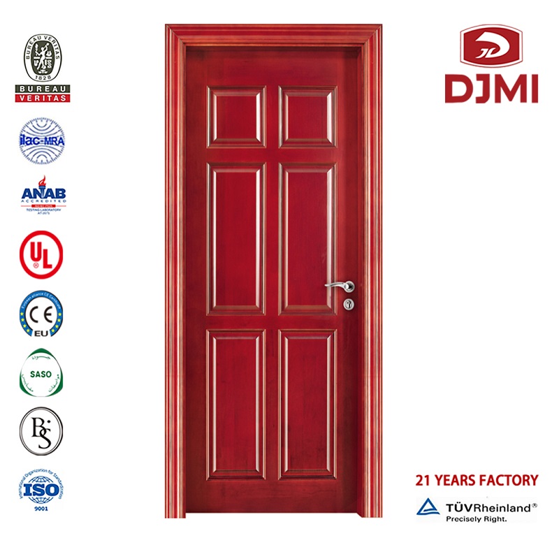 ベニヤの木のベッドルームの垂直は、ガラス製のインテリアと中国の木製のドアを挿入します