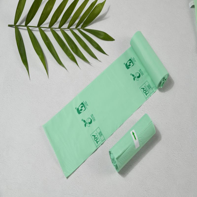 コーンスターチベースの生分解性100 %堆肥化ゴミ袋