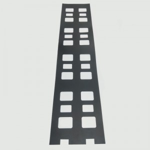 0.175 mmPC絶縁シートブラック高温難燃難燃性絶縁ガスケット加工カスタムメーカー