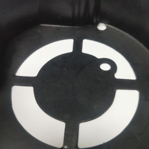 高温耐性黒PP絶縁シート0.43 mm難燃ガスケット加工