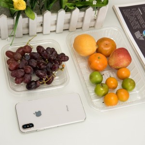 高透明性エコフレンドリー使い捨てプラスチック果実容器