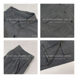 ルーズフィッティングデザインミニマイザスタイリッシュカジュアルソリッドカラー印刷カラーコットンとリネン特大カスタム15609シャツドレス