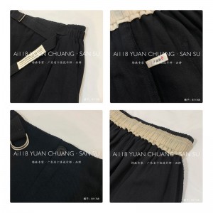 任意の機会に合うように調整されている緩やかな女性\\\\ズボン、ポリエステルストラップと最も快適なカジュアル11768スタイルコットンリネンカスタムスタイリッシュで緩いズボン