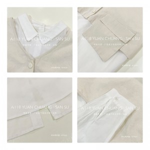 ルーズフィットデザインミニマイザスタイリッシュカジュアルカジュアルカラーストライプチェックオーバーサイズカスタム19550ルーズシャツ+ウエストストッキング