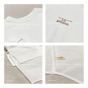 ルーズフィッティングデザインミニマイティスタイリッシュカジュアルソリッドカラーストライプ特大カスタム19600ラウンドカラーシャツ+ウエストストッキング