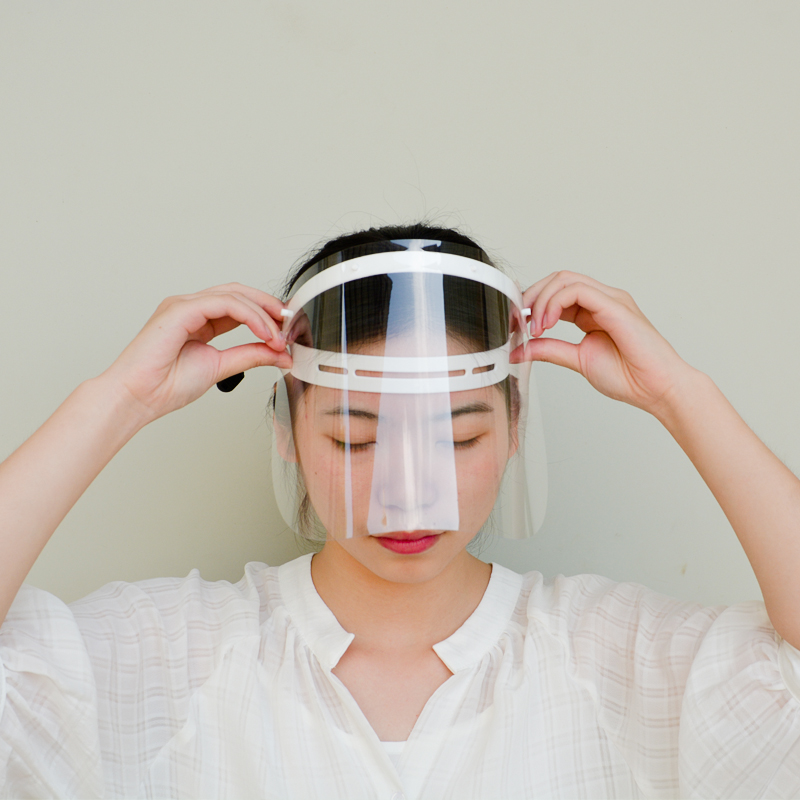 メーカー調整可能な汚れた安全性faceshield顔保護バイザー顔顔バイザープラスチック顔バイザー