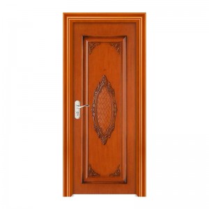 2021年チャイナウッドシングルドア、チェーンア塗装表面処理のスマートロックセキュリティドア