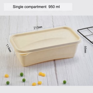 エコフレンドリーコーンスターチ食物包装箱分解可能な弁当箱