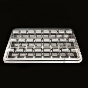 卸売カスタムサイズマカロンボックスクリアキャンディー分解性ランチボックス