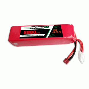 UAV用HDPOWER 8000mAh 6S 35C 22.2V