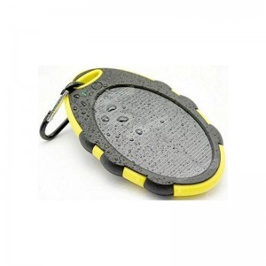 ポータブルソーラーパワーバンク4000mAhモバイルソーラーエネルギー充電器デュアルUSBポート