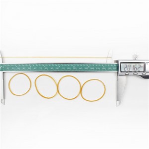 高弾性アンチエイジングイエロー透明ラバーバンド工場卸売カスタマイズ可能なラバーリング