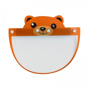 OEM卸売ファッション安全再利用クリアプラスチックキッズフェイスシールド