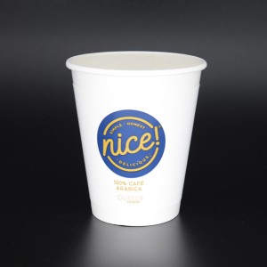 12 \\/ 16ozダブルスリーブは環境にやさしいカップ紙のホットカップとコールドカップを断熱します