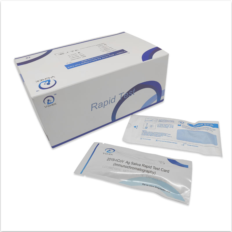 V-CHEK™2019-nCoVAg Rapid Test Kit、Easy＆Simple Saliva Swab