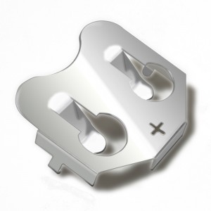 金属CR2032ブロンズニッケルプレートバッテリーコンタクト2032バッテリーホルダーとPCB