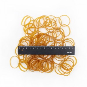 メーカー卸売天然ゴム黄色透明高弾性・靭性カニ、アカザエビ結合農業用輪ゴム