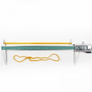 カスタマイズ可能な延長された自然な黄色の透明な耐久の高い弾力性のある産業のゴムバンド