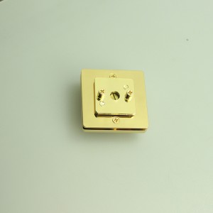 ファッションバッグロック、ターンツイストロック、金属アクセサリー