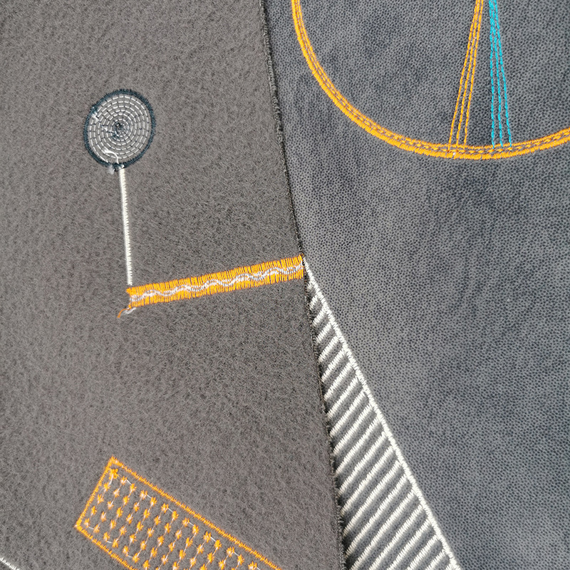 刺繍入りフランス布BNT6868