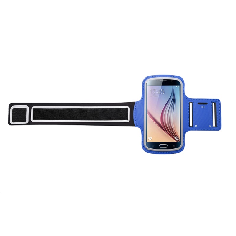 環境にやさしい現代ランニングジョギングLED腕の弾性スポーツの携帯電話の腕章PUレザーの携帯電話アームバッグ