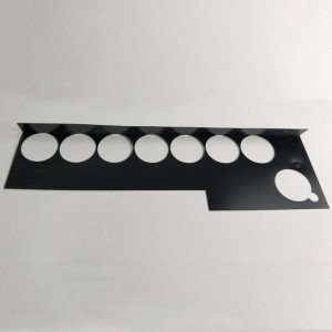 203 * 109 * 0.25mmブラックPC絶縁シート、耐熱性、絶縁シートの曲げが簡単