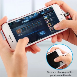 第2灯540回転マイクロUSBタイプC磁気充電ケーブルナイロン編組磁気高速充電USBケーブル