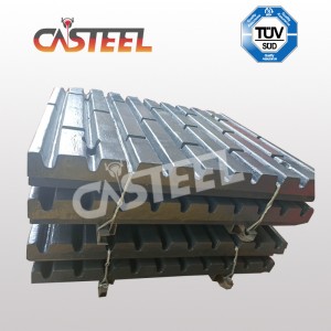 C145 .C150ジョークラッシャーのための高いマガネの採石場のジョープレート