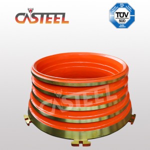 採石場および骨材産業のための粉砕機の部品