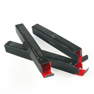 熱い販売のカスタム印刷の小さい口紅セット折りたたみ紙のリップの光沢のある包装箱