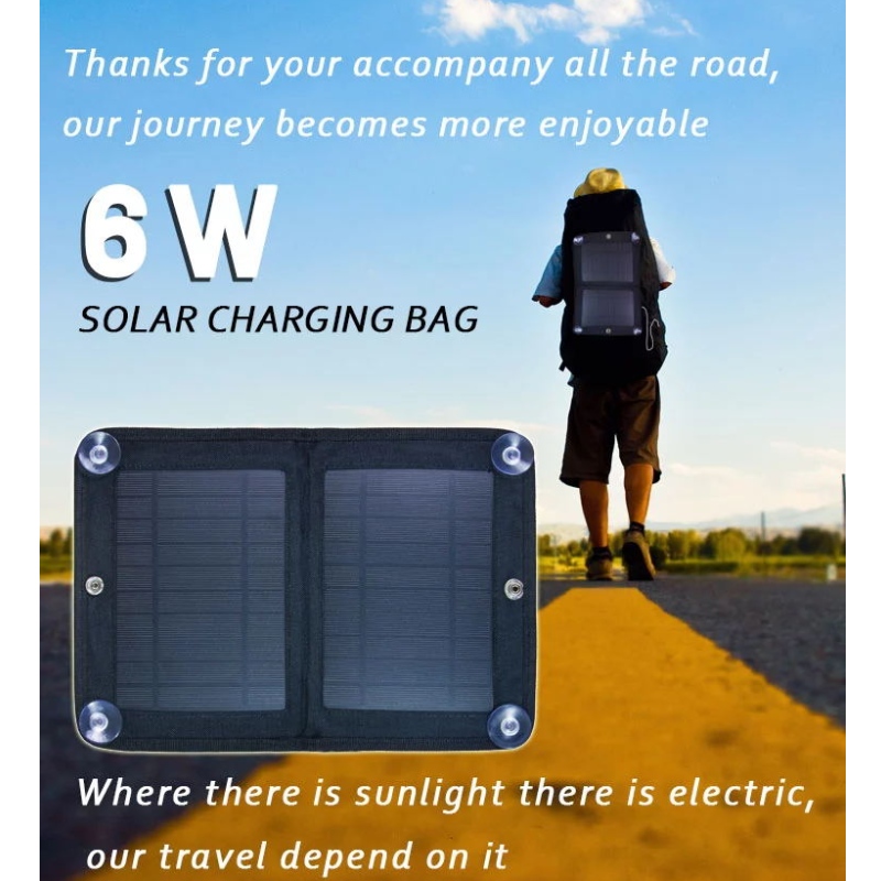 卸売価格6W折りたたみ式新技術太陽電池パネル帯電財布の太陽電池パネルバッグ