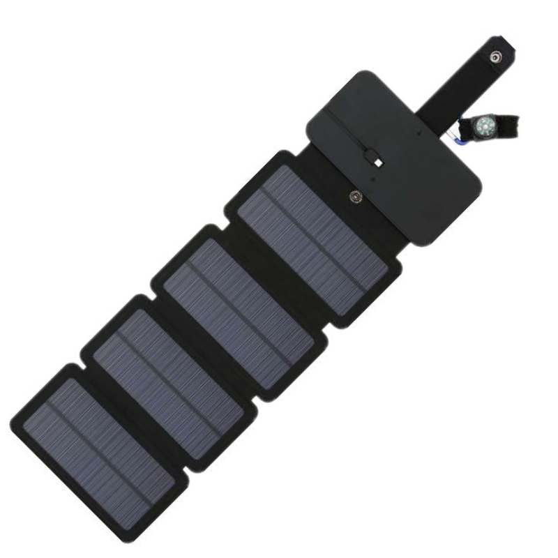 USBの充電器が付いている5W防水携帯用折り畳み式屋外太陽電池パネル