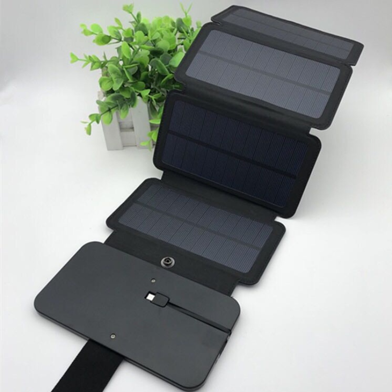 USBの充電器が付いている5W防水携帯用折り畳み式屋外太陽電池パネル
