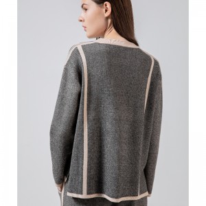 カジュアルなファッションの多用途ニットリネン2つの部分68008#