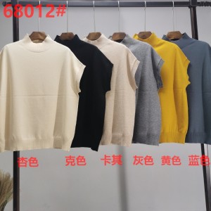 シンプルでファッショナブルなジョーカー財団シングルニットトップ68012#