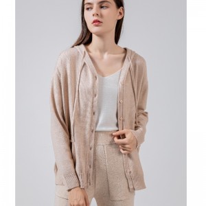 ファッショニスタスカジュアル汎用ニットパーカーシングルトップ68032#