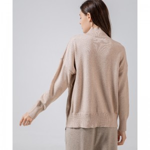 ファッショナブルな傾向カジュアルジョーカー財団高ネックニットスプリットシングルトップ68038#