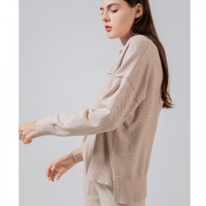 ファッショナブルなトレンドシンプルなレジャージョーカーベーシックラペルニットシングルジャケット68057#