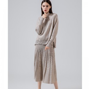 ファッショントレンドカジュアル用途の汎用エアニットプリーツスカート69022#